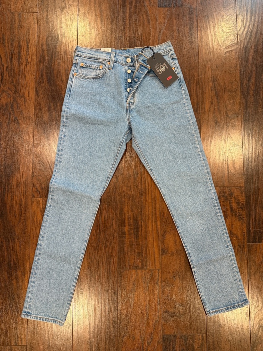 Levi's Light Blue High-Rise Button-Fly Women's Jeans